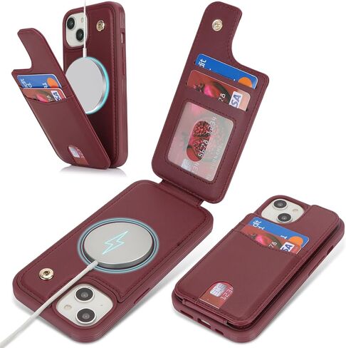 for iPhone 11 case with Credit Card Holder mag Safe,for iPhone 11 Phone Leather Case Wallet for Women Compatible mag Safe Wallet Detachable 2-in-1 for Men-Beige in Kuwait