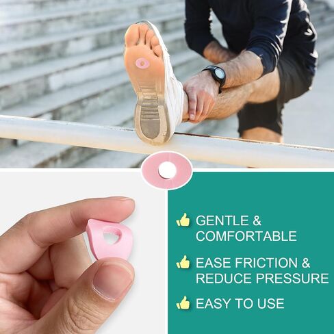 Corn Cushions, Self-Stick Callus Cushions, Corn Pads for Toes, Feet, Bottom of Foot, Heel | Protect Calluses and Reduce Friction - Oval Shape, 10 Sheets (90 Count Total) in Saudi Arabia