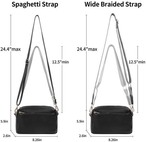 VOROLO Crossbody Bag Small Leather Triple Zip Crossbody Purse Shoulder Bag with Ajustable Strap for Women Navy in Kuwait