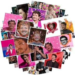 50pcs Pedro Pascal Star Starers Catoon Graffiti Graffiti Vinyl Scal