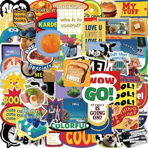 100PCS Aesthetic Stickers Pack, Cute Sticker for Phone Case, Vintage Artsy DIY Aesthetic Adults Teens for Phone, Headphone, iPad, Laptop, Computer, Water Bottles Waterproof(Cute cat)