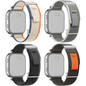 4 Pack Compatible with Apple Watch Ultra 2 Band 49mm 46mm 45mm 44mm 42mm Men, Breathable Trail Loop & Alpine Loop Sport Nylon Band for iWatch Ultra Series 10/9/8/7/6/SE/5/4/3