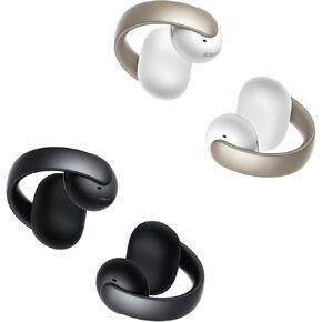 Soundcore AeroClip by Anker, Open-Ear Earbuds, Clip-On Headphones, Adaptive Comfort, Clear Calls with 4 Mics and AI, Stable Fit, 12mm Drivers for Powerful Bass, Open-Ring Design