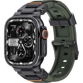 متوافق مع Apple Watch Ultra 2 فرق للرجال 49mm 46mm 45mm 44mm 42mm 42mm ، Sports Ultra 2 Bands for Apple Watch Series 10 46mm للرجال/سلسلة 9/8/7/6 45 مم 42 مم/Ultra/Ultra 2 49mm in Kuwait