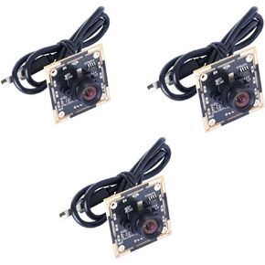 OV9732 USB HD Camera 1MP 100 ° FOV ، دقة 1280 × 720 ، كاميرا ويب UVC التوصيل والتشغيل مع التركيز يدويًا ، متوافقًا مع الكمبيوتر/MAC/Linux/Android للتعرف على الوجه/كابل بطول 2M (3 عبوات)