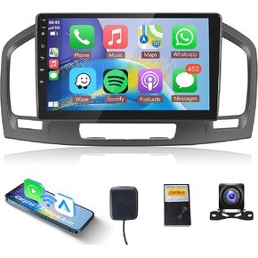2G+64G Car Radio for Buick Regal 2009-2013/Opel Insignia 2008-2013 CarPlay Android Auto Mirror Link, Rimoody Android Car Stereo 9 Inch Touch Screen Bluetooth FM/RDS GPS WiFi SWC Backup Camera