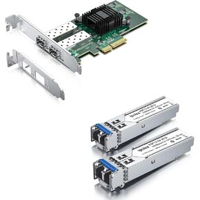 1 Pack 1.25GbE Network Card and 2 Pack 1000Base-LX/LH SFP Transceiver