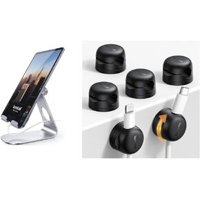 Lamicall Rotatable Cable Clips + Tablet Stand