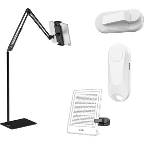 1 PCS Tablet Floor Stand +1 PCS Page Turner for Kindle