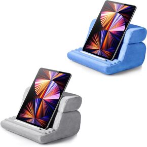 UGREEN Tablet Pillow Stand Grey Bundle with Tablet Pillow Blue