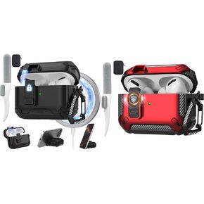 Maxjoy Protective Case Compatible with Apple AirPods Pro 2, 2 Pack