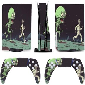 Alien Funny for Model 5 Skin Accessories Cover Skins Anime Vinyl Cover Sticker Full Set for Model5 Disc Edition