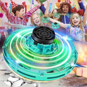Flying Spinner, Fly UFO Flying Fidget Spinner, Mini UFO Drone, Fly Spinner, Hand Controlled Boomerang Drone Cool Stuff Toys Gifts for 8 9 10+ Year Old Boys Girls DS001T01