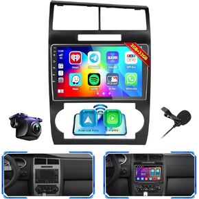 Wireless Carplay for Dodge Charger/Magnum 2005-2007 Fuluku Android 13 Car Stereo with Android Auto, 2+32GB 9" Touch Screen Radio Dash Kit GPS Navigation WiFi Bluetooth SWC Mic Backup Camera
