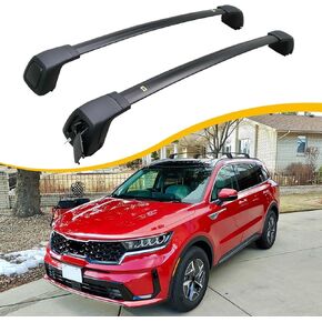EZREXPM Cross Bars Fit for 2021-2024 Kia Sorento & Sorento Hybrid & Sorento Plug-in Hybrid Luggage Roof Rack Lockable Crossbars Carrier Cargo Bar (with Flush Side Rails)
