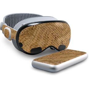 Carbon Fiber Skin Compatible with Apple Vision Pro - Cork - Premium 3M Vinyl Protective Wrap Decal Cover - Easy to Apply | Crafted in The USA by MightySkins