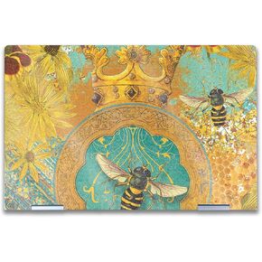 جلد لامع لامع لامع متوافق مع HP Envy X360 14 "(2023) - Bee Queen - Premium 3M Vinyl Detrective Wrap Cover - من السهل تطبيق | مصنوع في الولايات المتحدة الأمريكية بواسطة Mayyskins