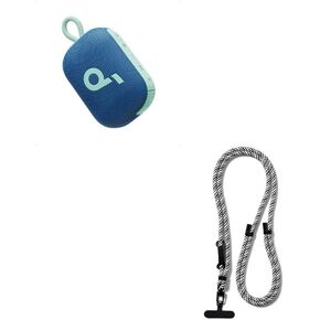 Soundcore Select 4 Go Blue Lanyard for Select 4 Go Speaker, Cell Phone Lanyard for Neck or Shoulder, Adjustable Phone Strap Compatible with Car Keys and Keychains (Black)