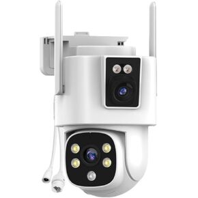 Dual Lens Security Camera Security Camera System Wireless, Cameras Compatible with The System
