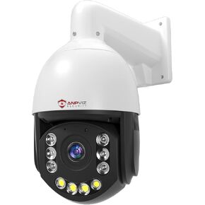 Anpviz 4K PoE PTZ Camera Outdoor, Pan Tilt 20X Optical Zoom & Human/Vehicle Detection, 8MP Speed Dome Security IP Camera with Auto-Tracking, Smart Color Night Vision, Two-Way Talk (U Series)