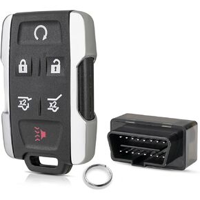 Key Fob Replacement Simple Key Remote Kit for Chevy Tahoe Suburban 2015 2016 2017 2018 2019 2020 GMC Yukon Key M3N-32337100 6 Buttons 13577766