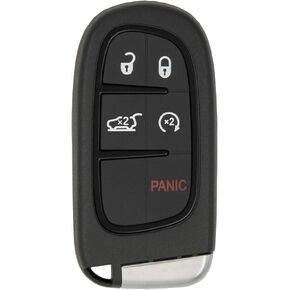 Keyless2Go Replacement for 5 Button Proximity Remote Smart Key Jeep GQ4-54T 68141580 AC