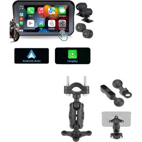 MT01 Motorcycle Carplay + 3-in-1 Bracket Set
