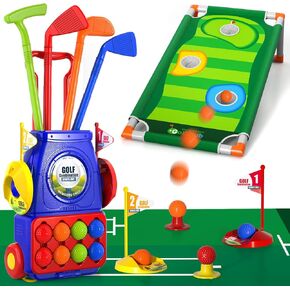 Bennol Upgraded Kids Toddler Golf Set, Indoor Outdoor Outside Golf Toys Gifts for 3 4 5 Year Old Boys, 3 4 5 Year Old Boys Toys Birthday Gifts Ideas, Outdoor Golf Set Toys Game for Kids Boys