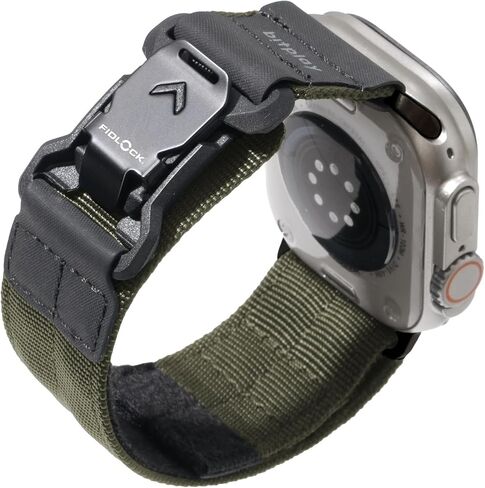 bitplay-fidlock Apple Watch Band متوافق مع Apple Watch 49 (Ultra)/46/45/44/42/41/41/38 مم ، حزام نايلون الرياضي مع مشبك مغناطيسي سريع للمرجع in Kuwait