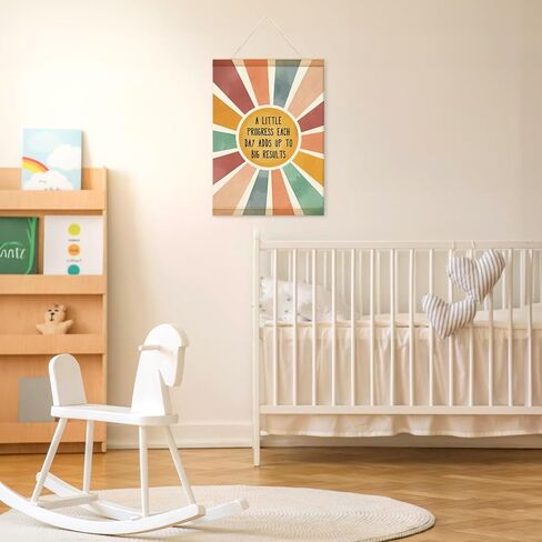 Lacama Boho ABC Alphabet Wall Chart for Toddlers | ABCs & 123s Kids Learning Educational Gift for Toddler, Neutral Wall Decorations for Pre-School Classroom Nursery Homeschool Poster Hanger in Saudi Arabia