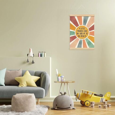 Lacama Boho ABC Alphabet Wall Chart for Toddlers | ABCs & 123s Kids Learning Educational Gift for Toddler, Neutral Wall Decorations for Pre-School Classroom Nursery Homeschool Poster Hanger in Saudi Arabia