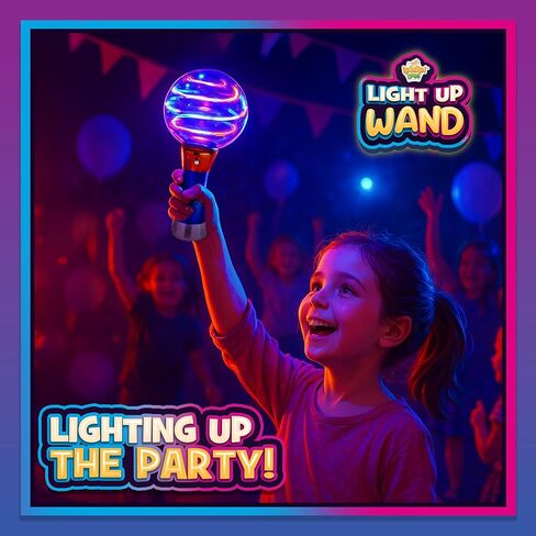 IPIDIPI TOYS Spinning Light Up Wand for Kids - Light Up Spinner Toy, Spinning Globe Toy, Special Needs Sensory Toys for Children with Autism, Stocking Stuffers Toys in Kuwait