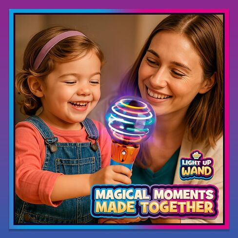 IPIDIPI TOYS Spinning Light Up Wand for Kids - Light Up Spinner Toy, Spinning Globe Toy, Special Needs Sensory Toys for Children with Autism, Stocking Stuffers Toys in Kuwait
