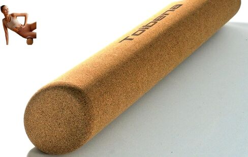 Premium Cork Massage Muscle Roller Natural Eco-Friendly/NO Foam-Free Roller Yoga & Travel Friendly (11.8 Inch) in Saudi Arabia