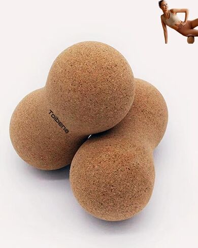 Premium Cork Massage Muscle Roller Natural Eco-Friendly/NO Foam-Free Roller Yoga & Travel Friendly (11.8 Inch) in Saudi Arabia