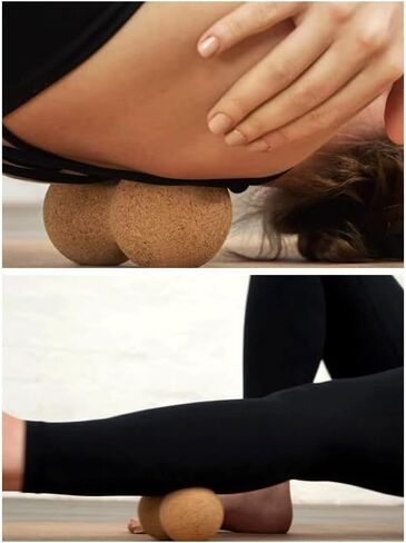 Premium Cork Massage Muscle Roller Natural Eco-Friendly/NO Foam-Free Roller Yoga & Travel Friendly (11.8 Inch) in Saudi Arabia