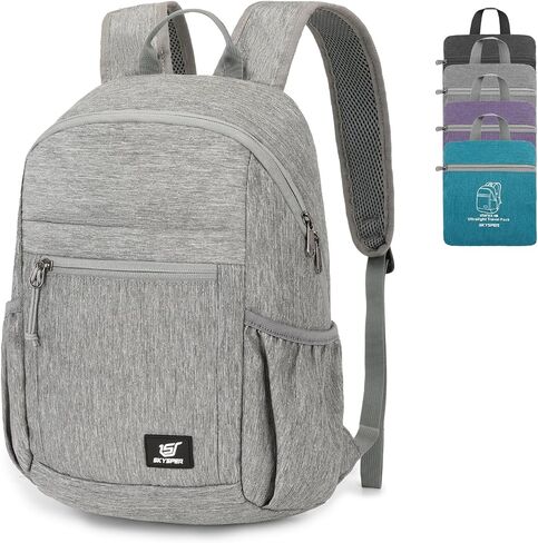 SKYSPER Anti Theft Hiking Backpack RFID Packable Travel Daypack Lightweight Foldable Back Pack for Walking Daytrip in Saudi Arabia