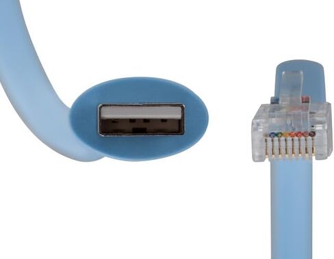 USB Console Cable, 6ft, RS232, Compatible with Cisco CAB-CONSOLE-USB-RJ45 in Saudi Arabia