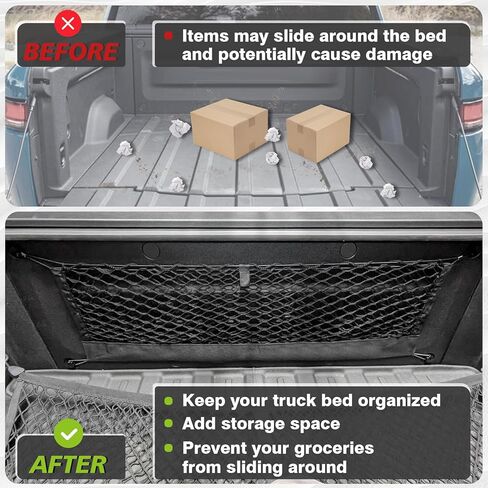 Muslogy for Pilot 2023 Rear Trunk Cargo Net Stretchable Organizer Net Elastic Mesh Net Compatible with Honda Pilot 2023 Sport EX-L TrailSport Touring Elite in Kuwait