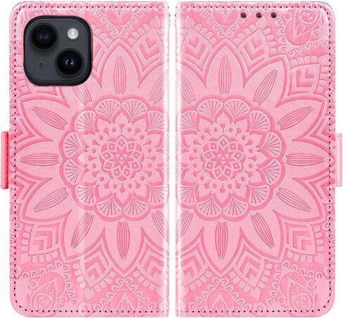 Asuwish Phone Case for iPhone 14 6.1 inch Wallet Cell مع حامية شاشة الحبل الحلي in Kuwait