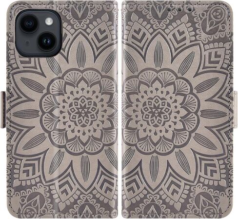 Asuwish Phone Case for iPhone 14 6.1 inch Wallet Cell مع حامية شاشة الحبل الحلي in Kuwait