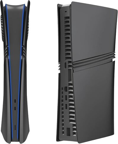 لوحات Faceplates for PS5 Pro Digital Edition Wedorat Cover لـ PS5 Pro Digital ABS ABS مضاد للخلع ، استبدال القشرة الواقية للوقاية من PlayStation 5 Pro Digital (أسود) in Kuwait