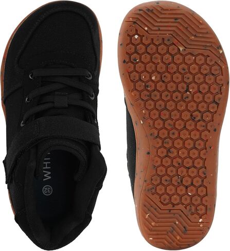 WHITIN High Top Boys/Girls Wide Barefoot Shoes + Zero Drop + Minimalist Sneaker for Little/Big Kids in Kuwait