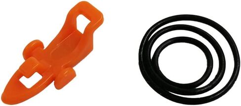 10pcs Fishing Hooks Keeper Fish Lure Bait Holders with 3 Size Elastic Rubber Rings for Worm Hooks and Treble Hook in Saudi Arabia