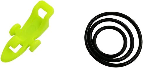 10pcs Fishing Hooks Keeper Fish Lure Bait Holders with 3 Size Elastic Rubber Rings for Worm Hooks and Treble Hook in Saudi Arabia