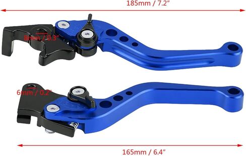 Aramox Clutch Brake Lever Handle, 1 Pair of 22mm 7/8" Universal Motorcycle Clutch Drum Brake Lever Handle (Blue) in Kuwait