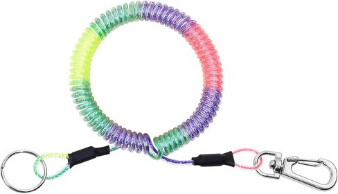 Mini Skater Fishing Lanyards Retractable Wire Safety Coiled Lanyards for Fishing Pliers Tools, Pack of 1 in Saudi Arabia