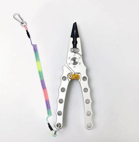 Mini Skater Fishing Lanyards Retractable Wire Safety Coiled Lanyards for Fishing Pliers Tools, Pack of 1 in Saudi Arabia