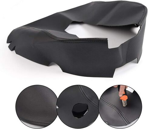 GRAND ORANGE Center Console Cover Armrest Cover Compatible with Dodge Charger 2011-2023 Vinyl Leather Armrest Upholstery Anti-Scratch Black Car Armrest Seat Box Cover Protector in Kuwait