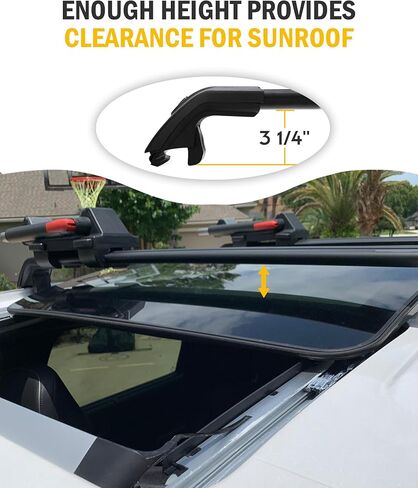 EZREXPM Cross Bars Fit for 2021-2024 Kia Sorento & Sorento Hybrid & Sorento Plug-in Hybrid Luggage Roof Rack Lockable Crossbars Carrier Cargo Bar (with Flush Side Rails) in Kuwait